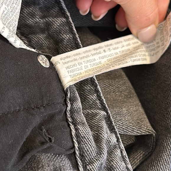 Sz 8 Zara black washed barrel jeans high waisted - Picture 8 of 8